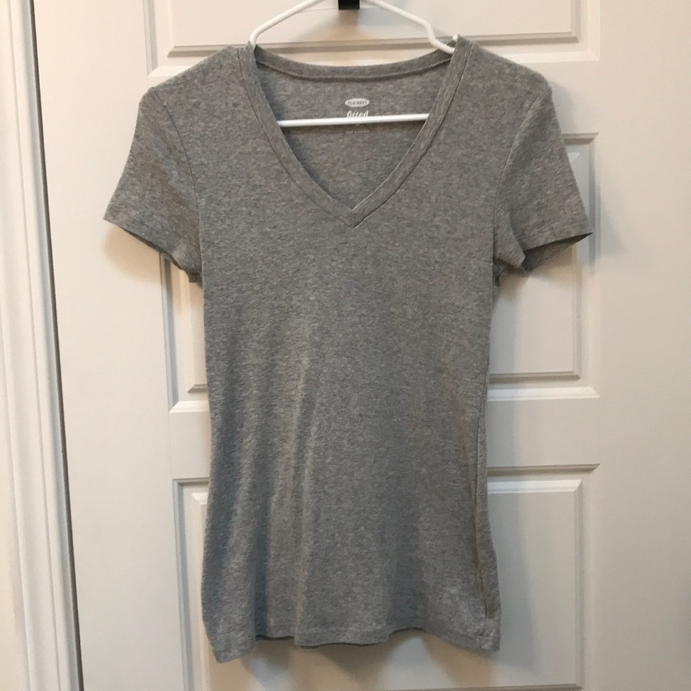 Gray v neck